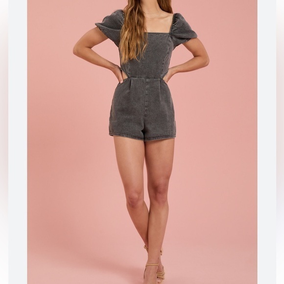 Altar'd State Other - Altar'd State Louise Denim Romper